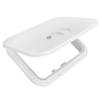 Купить Крышка рундука 280х375 с замком белая пластмасса арт. 6843_280x375