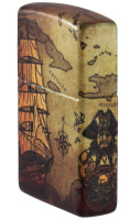 Купить Зажигалка Zippo Pirate Ship с покрытием White Matte, латунь/сталь, белая, матовая, 38x13x57 мм арт. 49355
