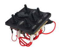 Купить Панель бортового питания 5 переключателей; разъем прикуриватель; индикация арт. C91341LED