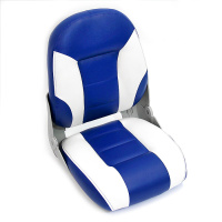Купить Сиденье мягкое складное Cruistyle III High Back Boat Seat, бело-синее арт. 75131WB