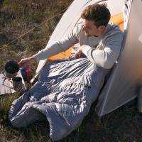 Купить Мешок спальный Naturehike CW400 NH18C400-D с утиным пухом, размер M, серый арт. 6927595794555