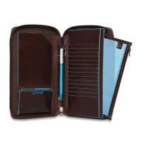 Купить Мультипортмоне Piquadro Blue Square, коричневое, 14x22,5x2,5 см арт. PP3246B2/MO