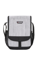 Купить Сумка наплечная вертикальная WENGER, cерая, ткань Grey Heather/ полиэстер 600D PU, 19 x 7 x 27 см арт. 2365424532