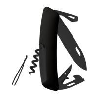 Купить Швейцарский нож SWIZA D03 AllBlack, 95 мм, 11 функций, черный (подар. упак.) арт. KNI.0033.1010