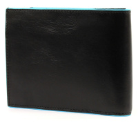 Купить Портмоне Piquadro Blue Square, черное, 12,5х9,5х2,5 см арт. PU1240B2/N