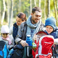 Купить Термос со стеклянной колбой Thermos WEEKEND 36 Series Blue (1,8 литра) арт. 195050