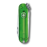 Купить Нож-брелок VICTORINOX Classic SD Colors "Green Tea", 58 мм, 7 функций, полупрозрачный зелёный арт. 0.6223.T41G