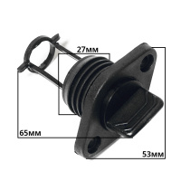 Купить Заглушка дренажная SUNFINE 53x34x66 мм, пластик черный арт. SF20328-1