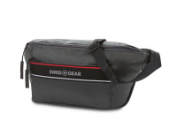 Купить Сумка на пояс SWISSGEAR, серая, полиэстер с плетением рип-стоп, 38 x 5 x 15 см арт. 3991414521