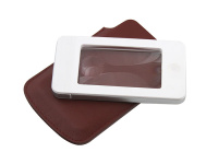 Купить Лупа G188 белая (128мм х 64мм х 10мм, 2,5х/4х, LED подсв.футляр) арт. 22704