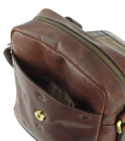 Купить Сумка через плечо Mano Don Leon, натуральная кожа в коричневом цвете, 20х25х8 см арт. M191920641