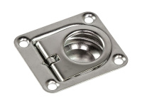 Купить Ручка палубная потайная 38х38 мм, нержавеющая, подпружиненная (упаковка из 50 шт.) арт. 51000_pkg_50