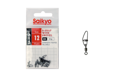 Купить Вертлюг с застежкой Saikyo SA-305-12 - 10 шт арт. SA-305-12