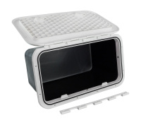 Купить Ящик врезной с крышкой; белый; 357х606х320 мм арт. SP2455