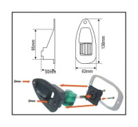 Купить Огонь ходовой зеленый 138х63х50 мм, хромированный корпус арт. 30921