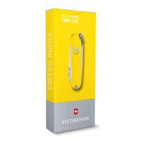 Купить Нож-брелок VICTORINOX Classic SD Colors "Sunny Side", 58 мм, 7 функций, жёлтый арт. 0.6223.8G