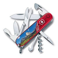 Купить Нож Victorinox Climber Swiss Valley, 91 мм, 14 функций, полупрозрачный красный (подар. упак.) арт. 1.3703.TE9