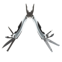 Купить Мультитул Stinger, 104x45 мм, 15 функций, сталь/алюминий/пластик, серебристый, в нейлоновом чехле арт. MT-820AB