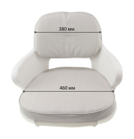 Купить Кресло YACHTSMAN мягкое; съемные подушки; материал белый винил арт. 1060410C