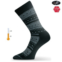 Купить Носки Lasting TWP 686, wool+polypropylene, черный с серым рисунком, размер M (TWP686-M) арт. TWP686-M