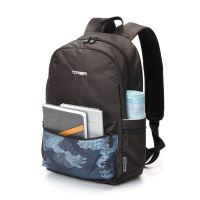 Купить Рюкзак TORBER GRAFFI, серый с карманом синего цвета, полиэстер, 44 x 31 x 18 см арт. T2671-BLU