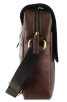 Купить Сумка через плечо Mano Don Leon, натуральная кожа в коричневом цвете, 20х25х8 см арт. M191920641