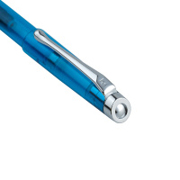 Купить Ручка перьевая Pierre Cardin I-SHARE. Цвет - синий прозрачный.Упаковка Е-2. арт. PC4216FP