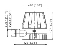 Купить Помпа осушительная; 12 В; 900GPH (3406.5 л/ч) арт. 1003712