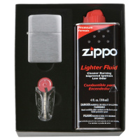 Купить Подарочная коробка Zippo (кремни + топливо, 125 мл + место для широкой зажигалки), 118х43х145 мм арт. 50R