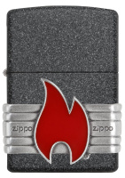 Купить Зажигалка ZIPPO Classic с покрытием Iron Stone™, латунь/сталь, серая, матовая, 38x13x57 мм арт. 29663