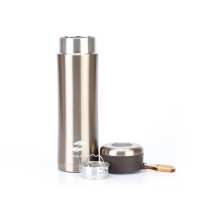 Купить Термокружка Stinger, 0,42 л, сталь/пластик, золотой глянцевый, 7,5 х 6,9 х 22,2 см арт. HW-420-32-467