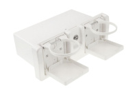 Купить Ящик врезной, с замком и подстаканником, белый (упаковка из 6 шт.) арт. C12201W_pkg_6