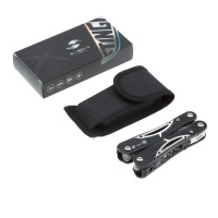 Купить Мультитул Stinger, 104x45 мм, 13 функций, сталь/алюминий, серебристо-чёрный, в нейлоновом чехле арт. MT-8130AP