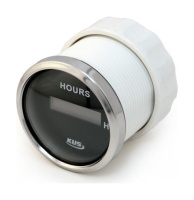 Купить Счетчик моточасов цифровой 0-99999; 9 ч.; черный циферблат; нержавеющий ободок; д. 52 мм арт. JMV00290_KY39000
