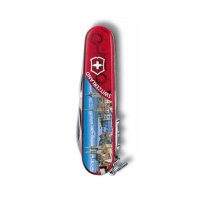 Купить Нож Victorinox Climber Zurich, 91 мм, 14 функций, полупрозрачный красный (подар. упак.) арт. 1.3703.TE5
