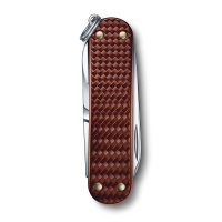 Купить Нож-брелок VICTORINOX Classic SD Precious Alox "Hazel Brown", 58 мм, 5 функций, коричневый арт. 0.6221.4011G