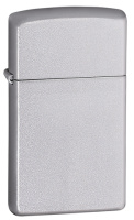 Купить Зажигалка ZIPPO Slim® с покрытием Satin Chrome™, латунь/сталь, серебристая, матовая, 29x10x60 мм арт. 1605
