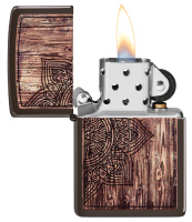 Купить Зажигалка ZIPPO Classic с покрытием Brown Matte, латунь/сталь, коричневая, матовая, 38x13x57 мм арт. 49184