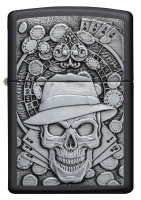 Купить Зажигалка ZIPPO Classic с покрытием Black Matte, латунь/сталь, чёрная, матовая, 38x13x57 мм арт. 49183