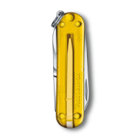 Купить Нож-брелок VICTORINOX Classic SD Colors "Tuscan Sun", 58 мм, 7 функций, полупрозрачный жёлтый арт. 0.6223.T81G