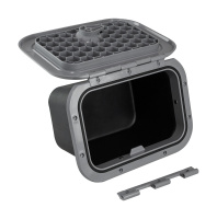 Купить Ящик врезной с крышкой; серый; 270х373х160 мм арт. SP2760