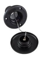 Купить Горловина заливная для топлива; пластиковая; черная; под шланг 38 мм арт. 15055