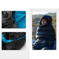 Купить Спальный мешок Naturehike Cicada Wing CW700 CNK2450WS048 утиный пух черный L,6927595788134 арт. 6927595788134