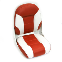 Купить Сиденье мягкое складное Cruistyle III High Back Boat Seat, бело-красное арт. 75131WR