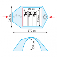 Купить Tramp палатка Lair 3 (V2) арт. TRT-39