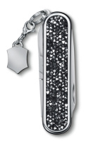 Купить Нож-брелок Victorinox Classic Brilliant Crystal, 58 мм, 5 функций, черный/серебристый арт. 0.6221.35