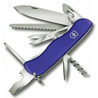 Купить Нож Victorinox Outrider, 111 мм, 14 функций, синий арт. 0.8513.2R