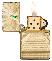 Купить Зажигалка ZIPPO Armor™ с покрытием High Polish Brass, латунь/сталь, золотистая, 38x13x57 мм арт. 49060