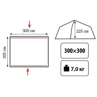 Купить Tramp шатер Tramp Lite Bungalow (зеленый) арт. TLT-015.06
