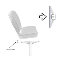 Купить Стойка демонтируемая для сидений, высота 330 мм, диаметр 60 мм, диаметр основания 230 мм (упаковка из 4 шт.) арт. 93173-13-MR_pkg_4